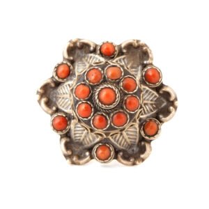 Anillo Coral Plata